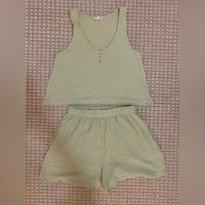 Billabong Green Knit Matching Set